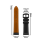 DBLACK [FSLDS-05] 22MM NYLON STITCH w/ QUICK RELEASE - LEATHER WATCH STRAP // PERFECT FOR "FOSSIL" WATCHES