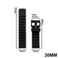 DBLACK [SADIDA] SIMPLE LINE DESIGN, SILICONE STRAP