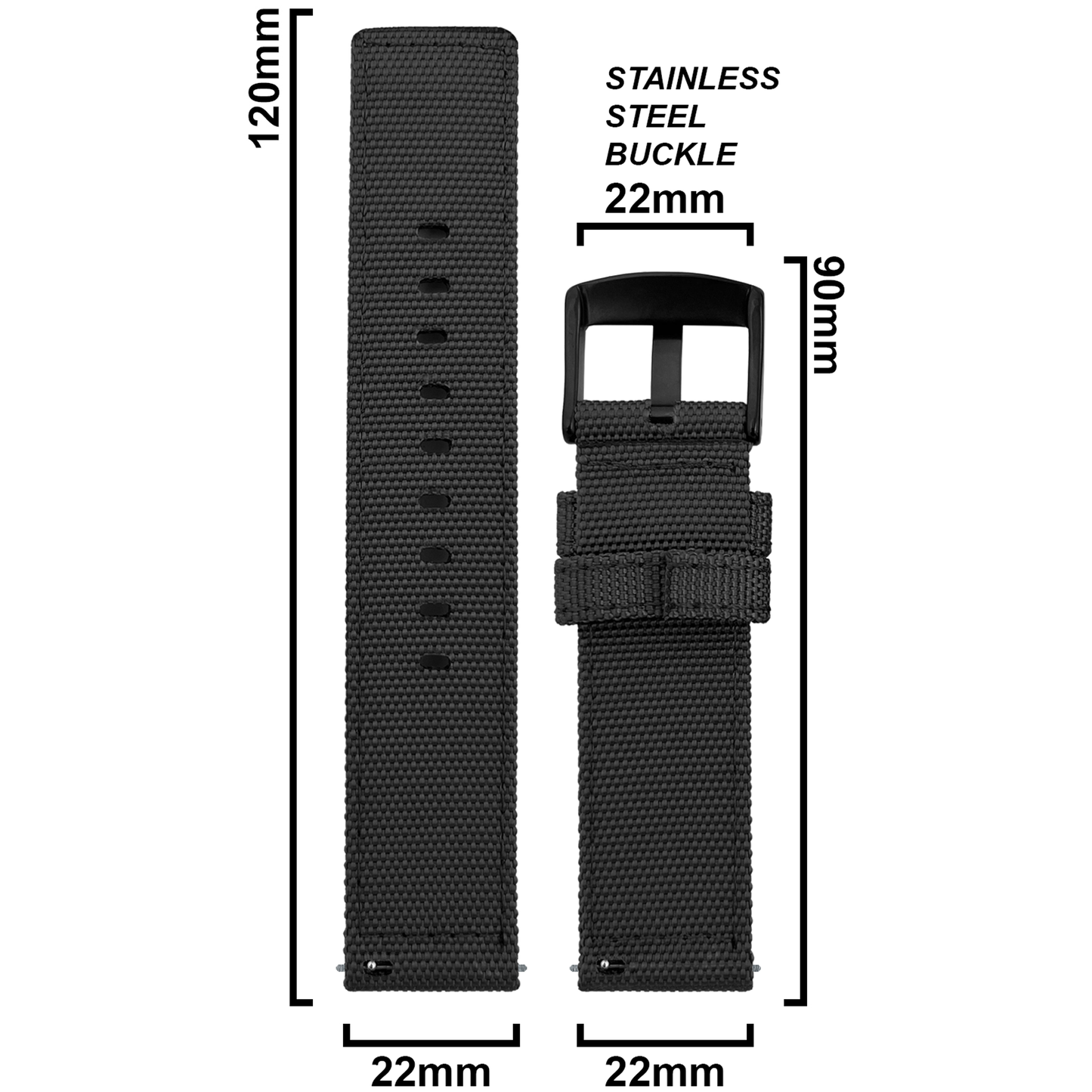 DBLACK [ENMA] QUICK RELEASE, NYLON STRAP