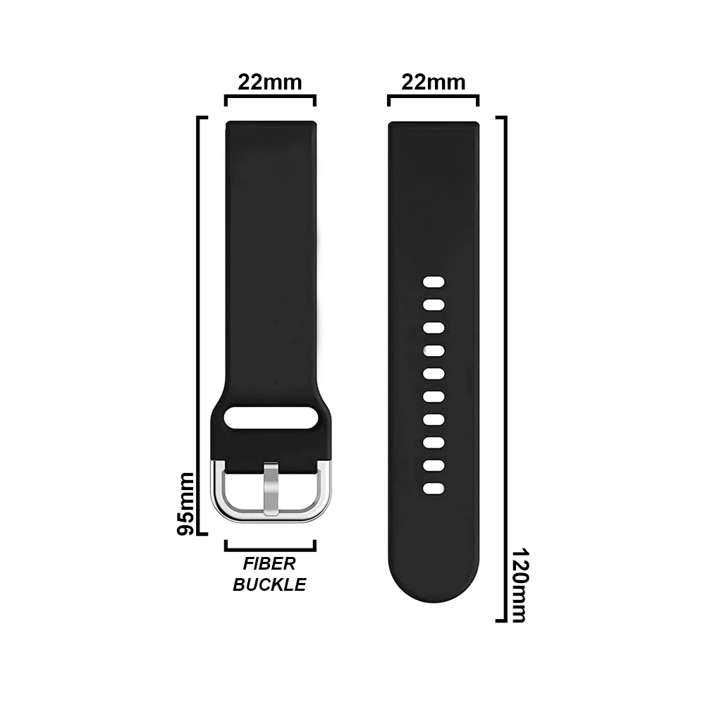 DBLACK [FOOSHA] QUICK RELEASE, SILICONE WATCH STRAP