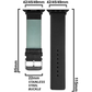 DBLACK [KIZARU] SEAMLESS NO-STITCH, LEATHER WATCH STRAP // DESIGNED FOR "APPLE" SMARTWATCHES