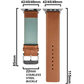 DBLACK [KIZARU] SEAMLESS NO-STITCH, LEATHER WATCH STRAP // DESIGNED FOR "APPLE" SMARTWATCHES