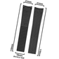 DBLACK [PKPDS2] 21MM TYRE DESIGN, SILICONE WATCH STRAP // FOR PATEK PHILIPPE WATCHES
