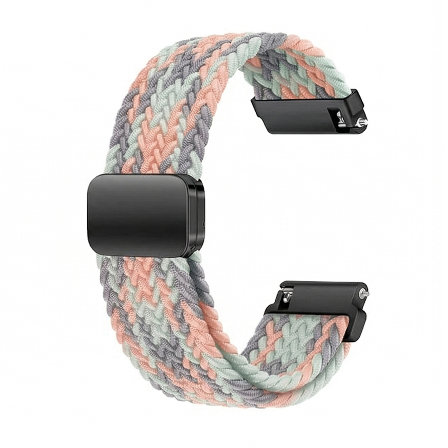 DBLACK [SKYPIEA] 18MM NYLON WOVEN BRAIDED WATCH STRAP // FOR "CASIO" AE-1200WH, W-216H & OTHER MODELS