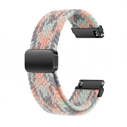 DBLACK [SKYPIEA] 18MM NYLON WOVEN BRAIDED WATCH STRAP // FOR "CASIO" AE-1200WH, W-216H & OTHER MODELS
