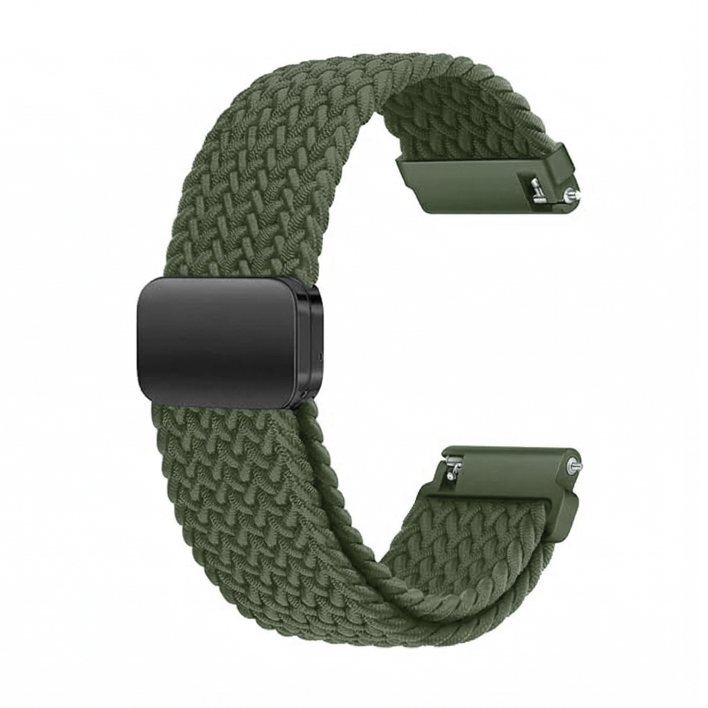DBLACK [SKYPIEA] 18MM NYLON WOVEN BRAIDED WATCH STRAP // FOR "CASIO" AE-1200WH, W-216H & OTHER MODELS