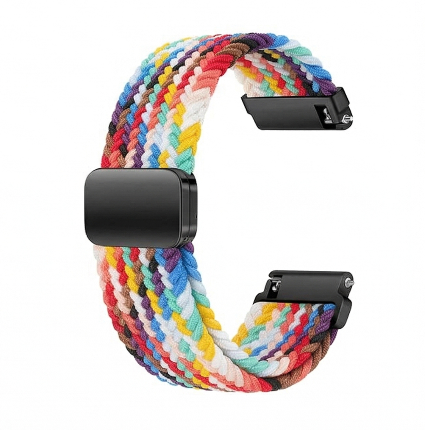 DBLACK [SKYPIEA] 18MM NYLON WOVEN BRAIDED WATCH STRAP // FOR "CASIO" AE-1200WH, W-216H & OTHER MODELS