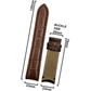 DBLACK [TST2] CROCO DESIGN, LEATHER WATCH STRAP // FOR TISSOT COUTURIER 1853 & OTHER MODELS