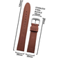 DBLACK [TMXDS1] 20MM LEATHER WATCH STRAP // FOR “TIMEX EXPEDITION” WATCH