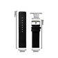 DBLACK [UBOX] LEATHER WATCH STRAP // FOR 20MM, 22MM OR 24MM (CHOOSE YOUR SIZE & COLOR)