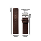 DBLACK [UBOX] LEATHER WATCH STRAP // FOR 20MM, 22MM OR 24MM (CHOOSE YOUR SIZE & COLOR)