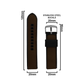 DBLACK [VIJOF] DUAL COLOR, LEATHER SILICONE STRAP