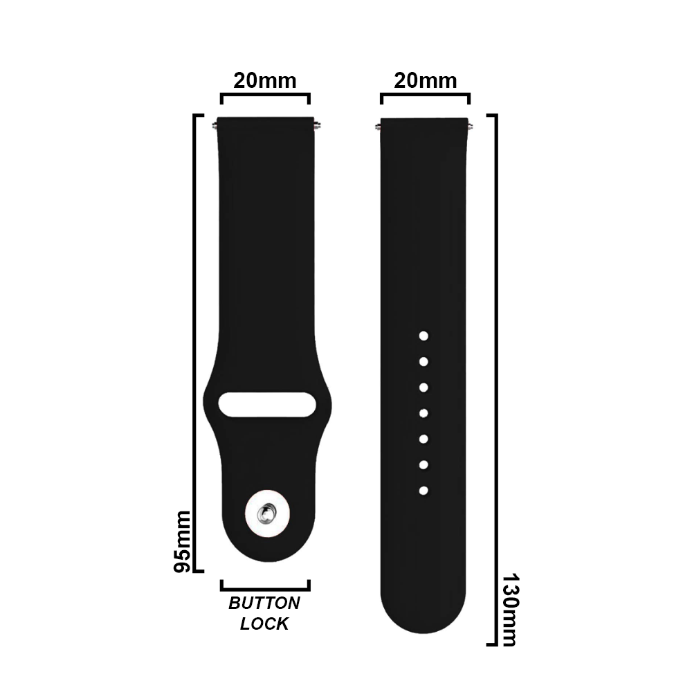 DBLACK [WANO] QUICK RELEASE, SILICONE WATCH STRAP