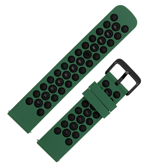 DBLACK [BUBBLE] DUAL-COLOR, SILICONE WATCH STRAP // FOR 20MM, 22MM (CHOOSE YOUR SIZE & COLOR)