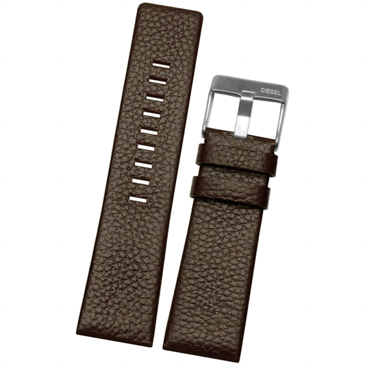 DBLACK [DSLDS2] PEBBLE DESIGN, LEATHER WATCH STRAP // FOR "DIESEL" WATCHES