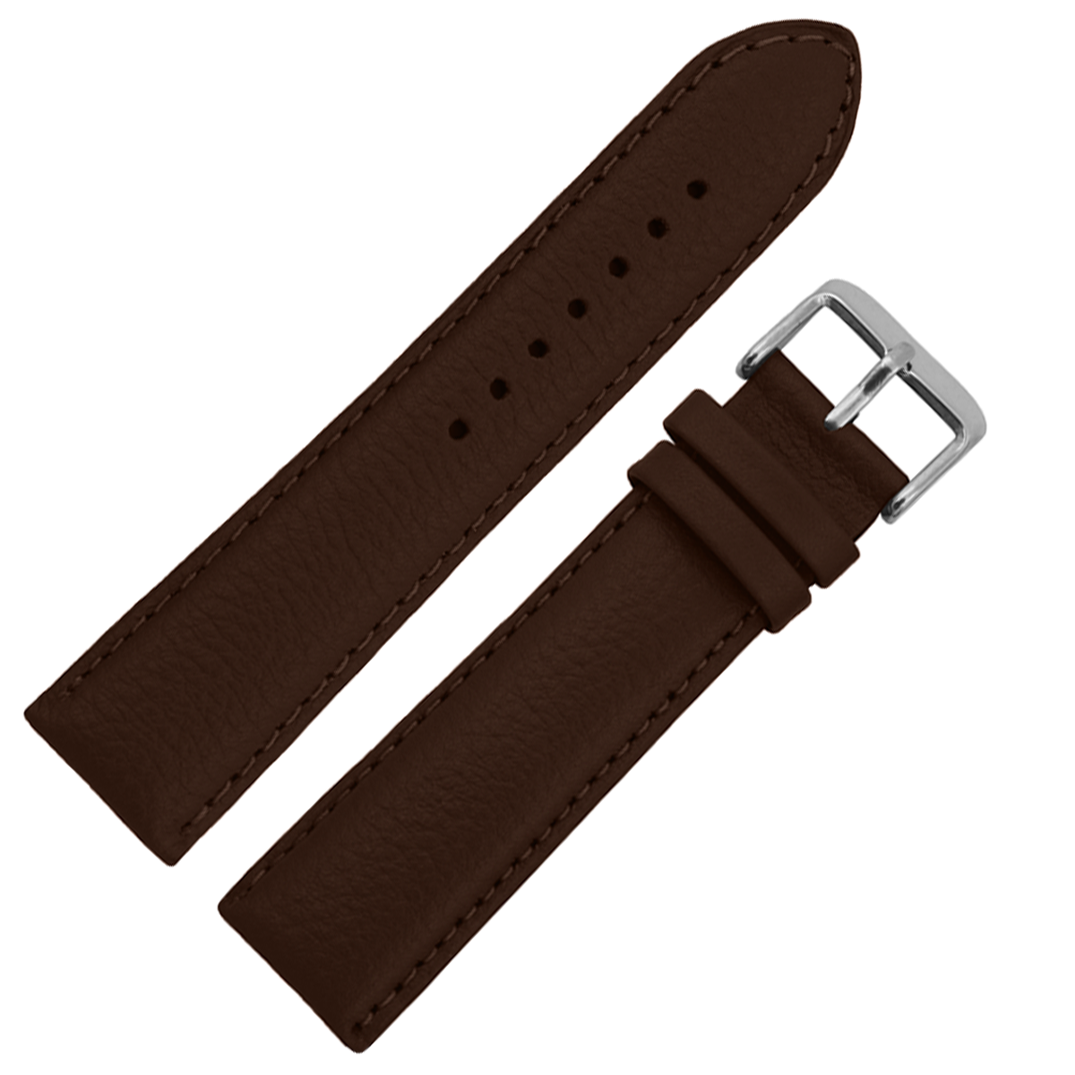 DBLACK [HAKI] 22MM PEBBLE DESIGN, LEATHER WATCH STRAP