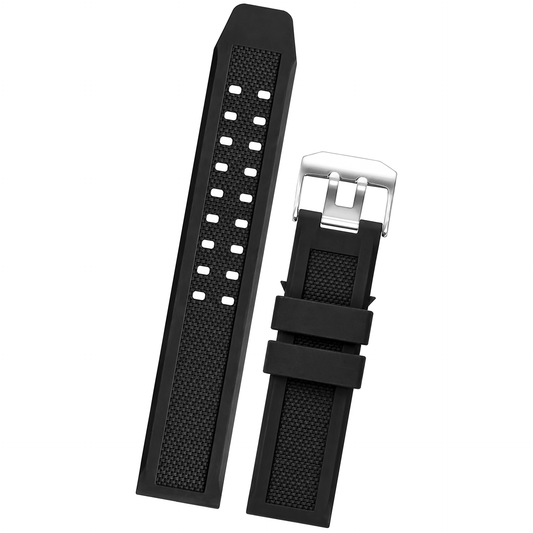 DBLACK [LMXDS1] SILICONE WATCH STRAP // FOR "LUMINOX" WATCHES
