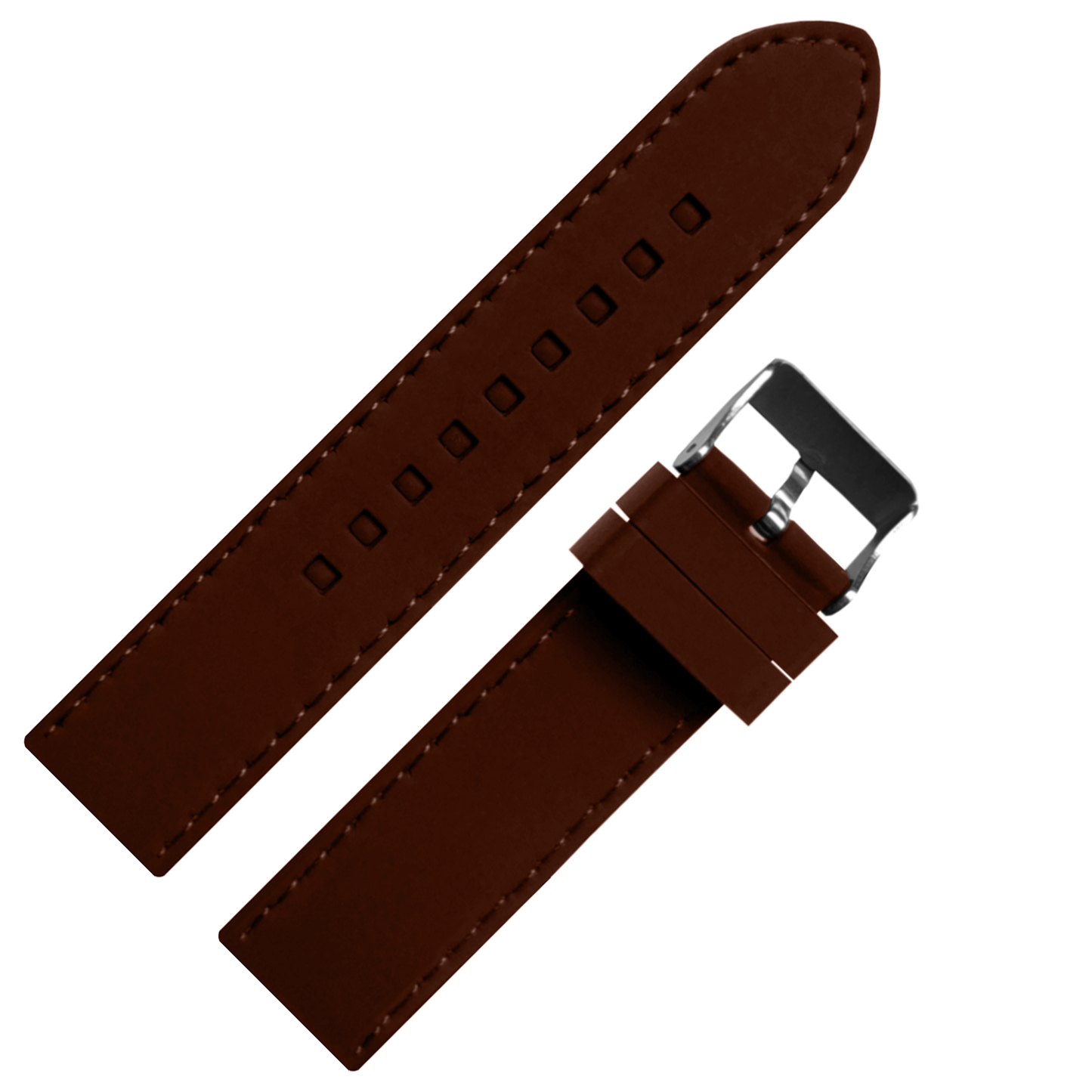 DBLACK [MESEE] BOAT-TIP DESIGN, SILICONE WATCH STRAP