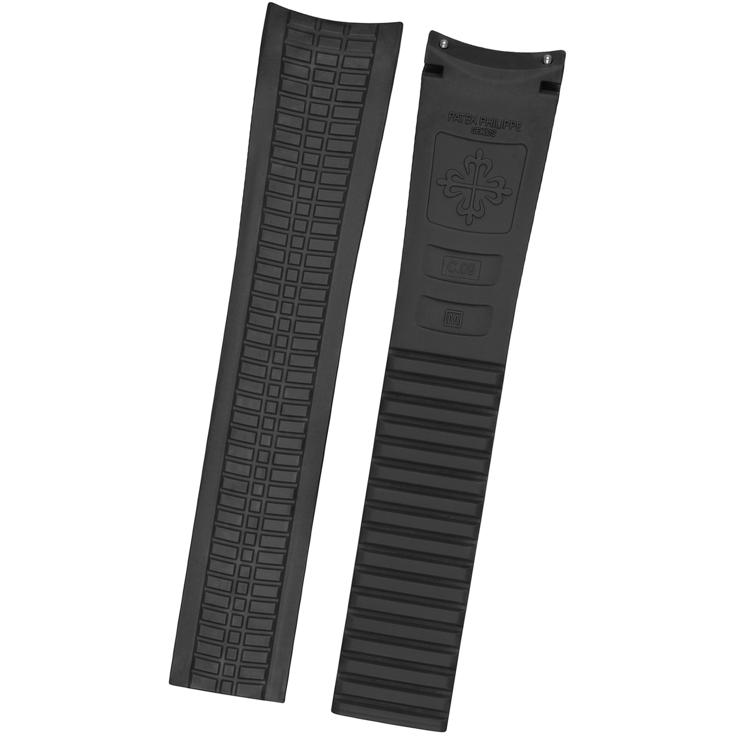 DBLACK [PKPDS2] 21MM TYRE DESIGN, SILICONE WATCH STRAP // FOR PATEK PHILIPPE WATCHES