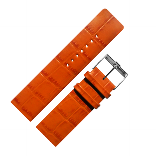 DBLACK [TNDS1] "CROCO DESIGN" LEATHER STRAP // FOR "TITAN EDGE SLIM" WATCHES