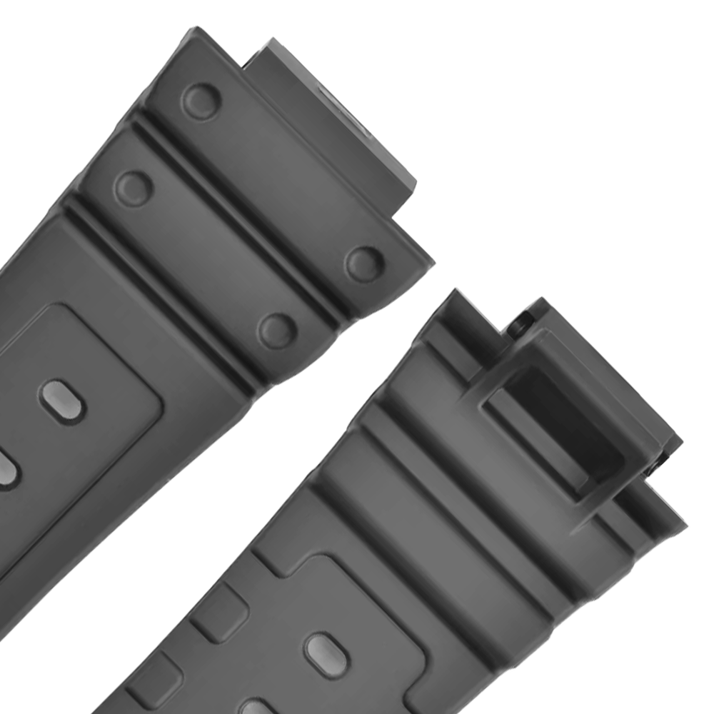 DBLACK [CDS34] RUBBER WATCH STRAP // FOR CASIO G-SHOCK DW-5000, DW-5600, DW-5700, DW-5750E & OTHER MODELS