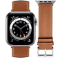 DBLACK [KIZARU] SEAMLESS NO-STITCH, LEATHER WATCH STRAP // DESIGNED FOR "APPLE" SMARTWATCHES