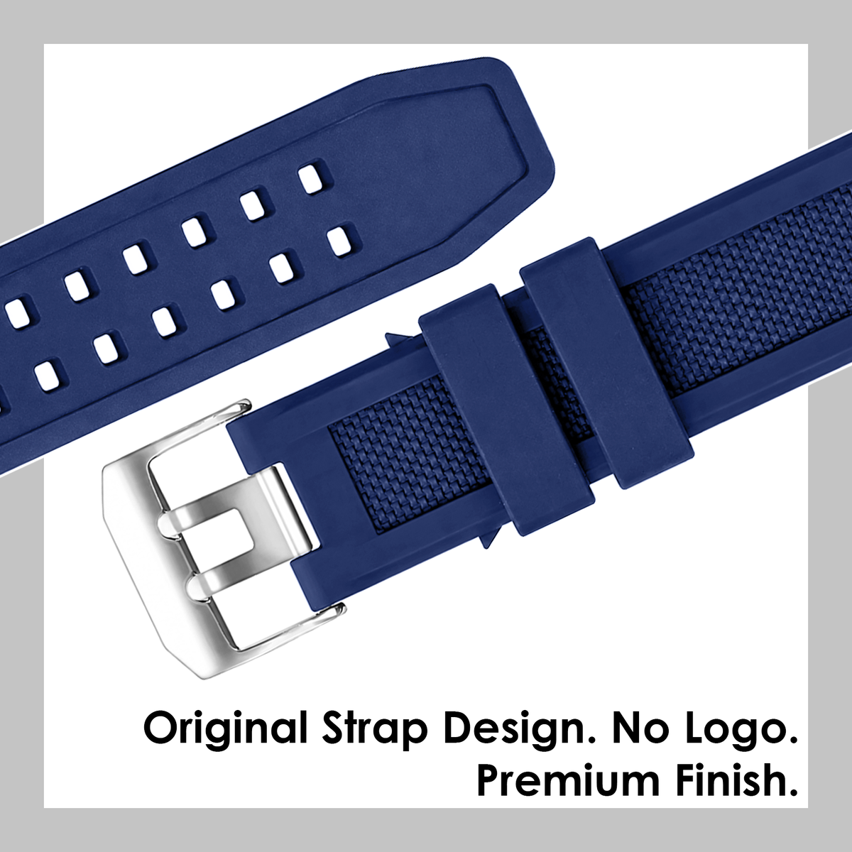 DBLACK [LMXDS1] SILICONE WATCH STRAP // FOR "LUMINOX" WATCHES