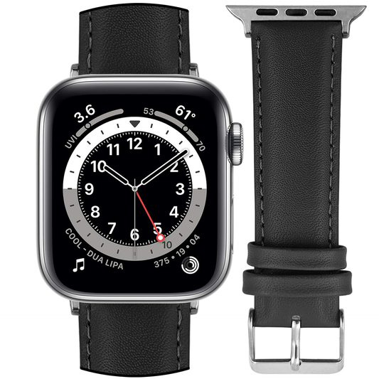 DBLACK [NAGATA2] LEATHER WATCH STRAP // DESIGNED FOR "APPLE" SMARTWATCHES