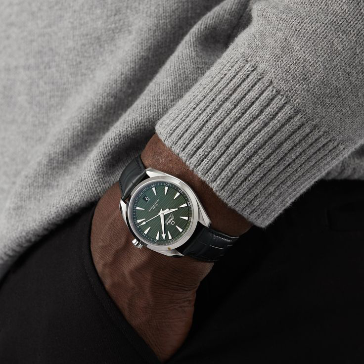 DBLACK [OMGDS1] 22MM CROCO DESIGN, LEATHER STRAP // FOR "OMEGA" WATCHES