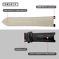 DBLACK [PKPDS1] 25MM CROCO DESIGN, LEATHER WATCH STRAP // FOR PATEK PHILIPPE WATCHES