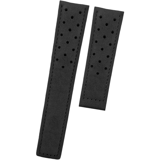 DBLACK [THDS3] HOLE DESIGN, LEATHER STRAP // FOR "TAG HEUER" WATCHES