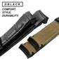 DBLACK [TST2] CROCO DESIGN, LEATHER WATCH STRAP // FOR TISSOT COUTURIER 1853 & OTHER MODELS
