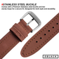 DBLACK [TMXDS1] 20MM LEATHER WATCH STRAP // FOR “TIMEX EXPEDITION” WATCH