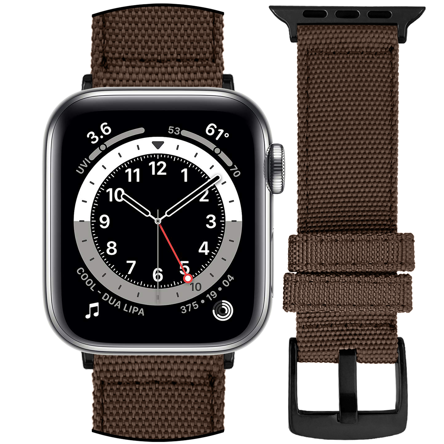 DBLACK [WADO] CANVAS DESIGN, NYLON WATCH STRAP // DESIGNED FOR "APPLE" SMARTWATCHES