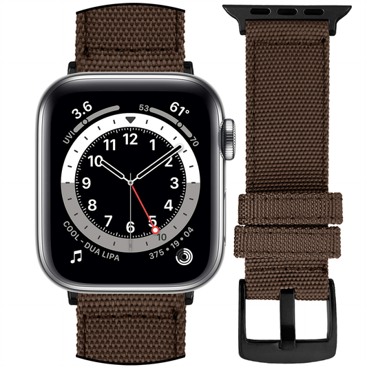 DBLACK [WADO] CANVAS DESIGN, NYLON WATCH STRAP // DESIGNED FOR "APPLE" SMARTWATCHES