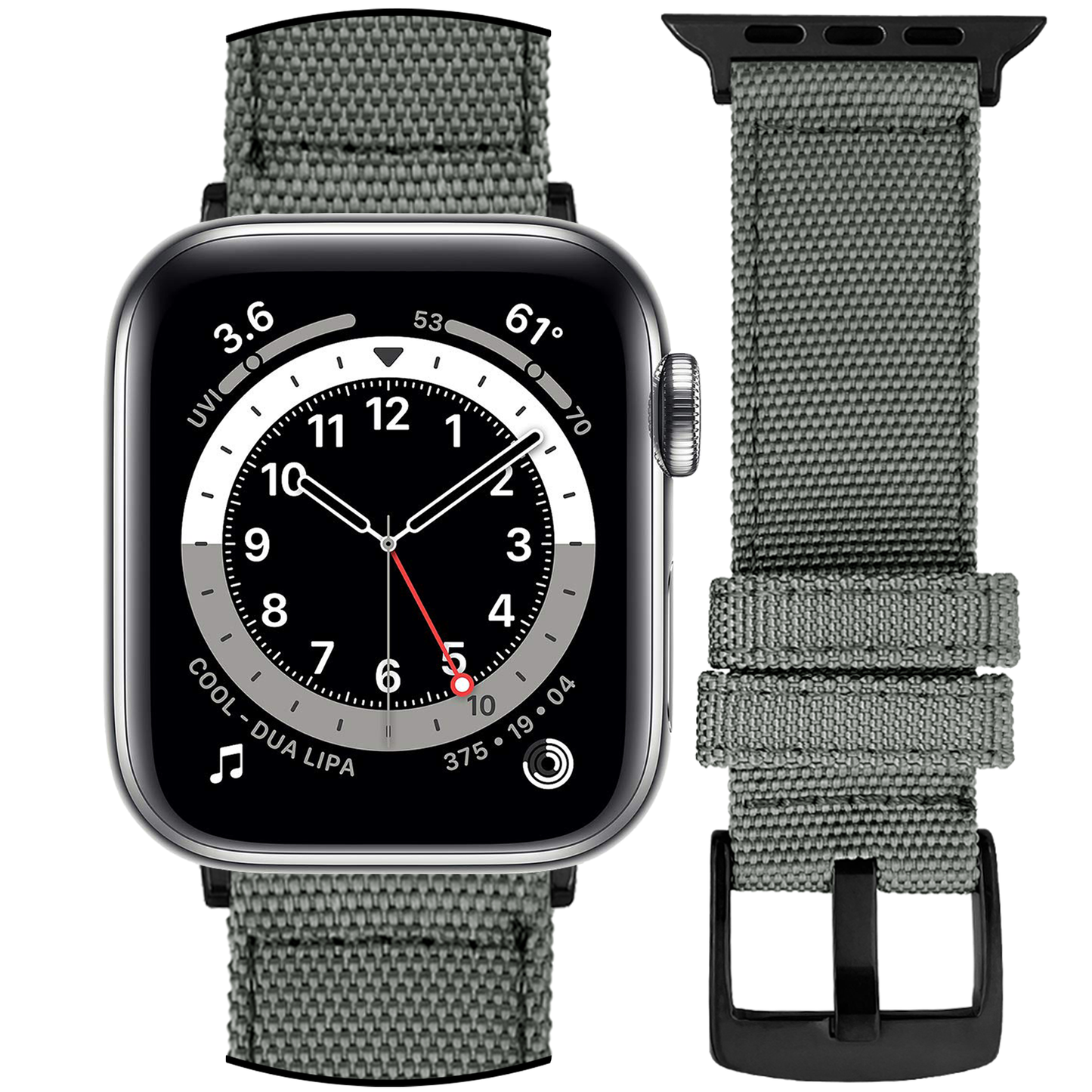 DBLACK [WADO] CANVAS DESIGN, NYLON WATCH STRAP // DESIGNED FOR "APPLE" SMARTWATCHES