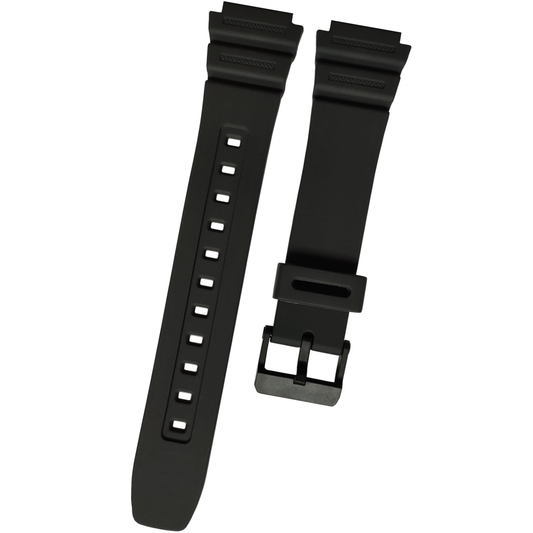 DBLACK [CDS2] RESIN WATCH STRAP // FOR "CASIO" AE-1200WH, W-216H & OTHER MODELS
