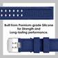 DBLACK [LMXDS1] SILICONE WATCH STRAP // FOR "LUMINOX" WATCHES
