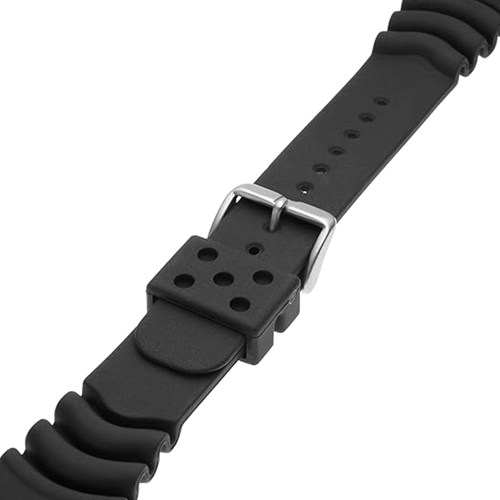 DBLACK [SKODS1] RUBBER STRAP, PERFECT FOR "SEIKO" WATCH