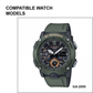 DBLACK [CDS36] RUBBER WATCH STRAP // FOR CASIO G-SHOCK GA-2000 MODEL WATCH