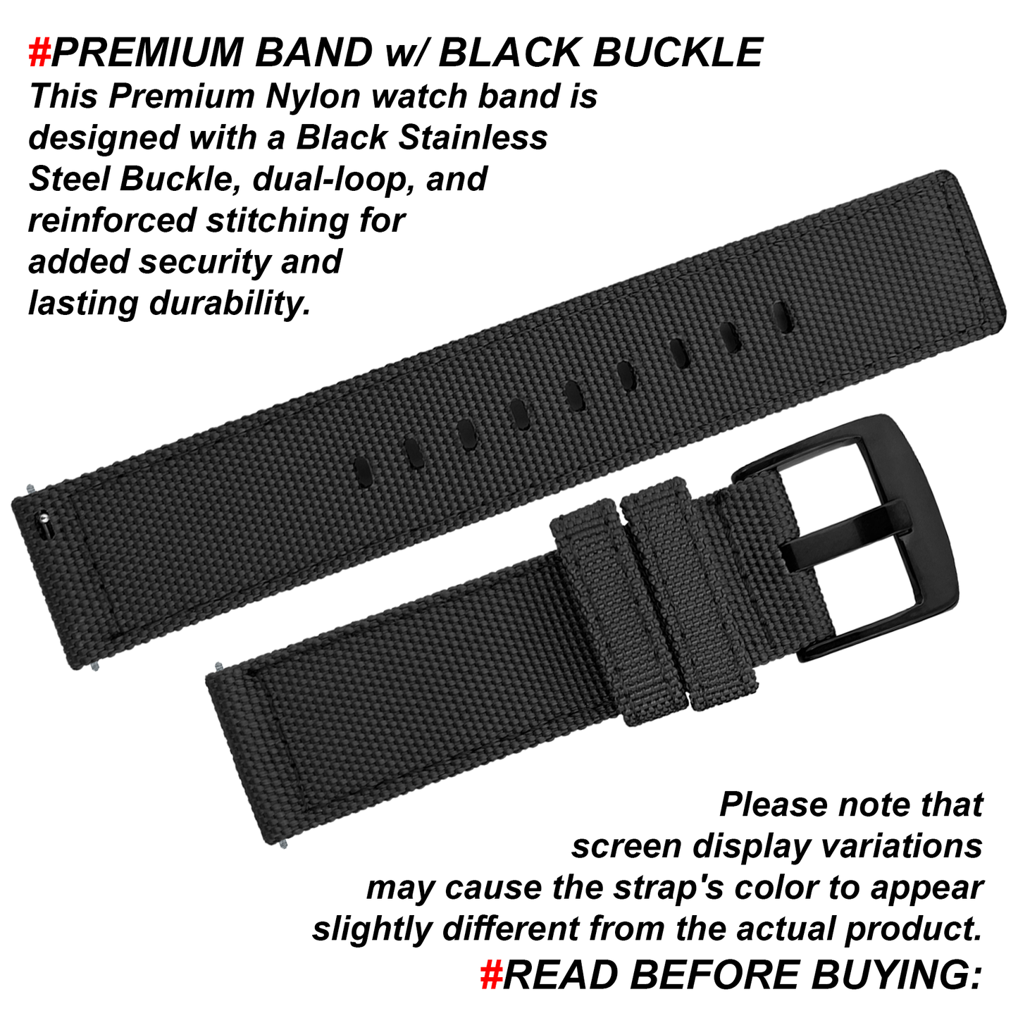 DBLACK [ENMA] QUICK RELEASE, NYLON STRAP
