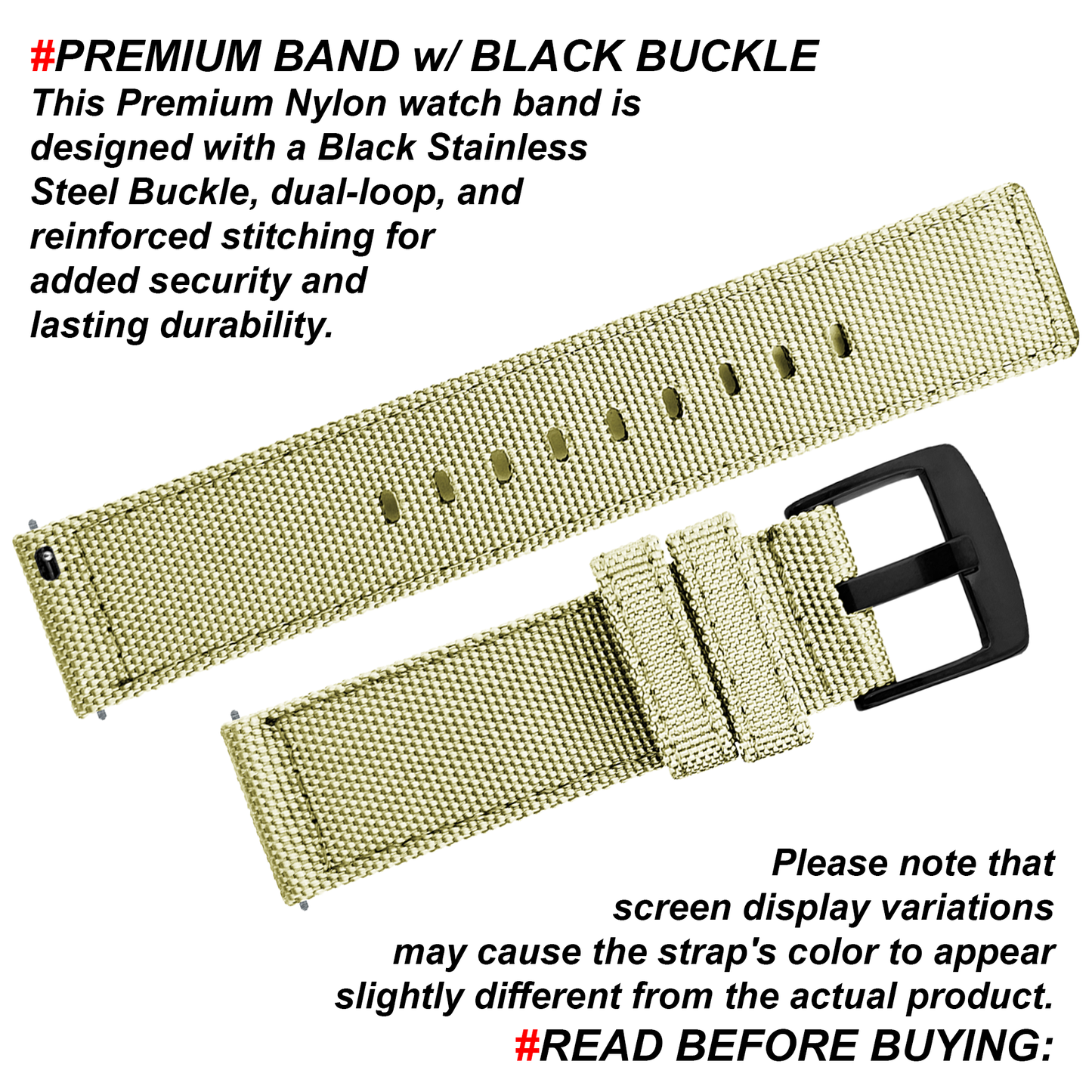 DBLACK [ENMA] QUICK RELEASE, NYLON STRAP