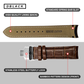 DBLACK [TST2] CROCO DESIGN, LEATHER WATCH STRAP // FOR TISSOT COUTURIER 1853 & OTHER MODELS