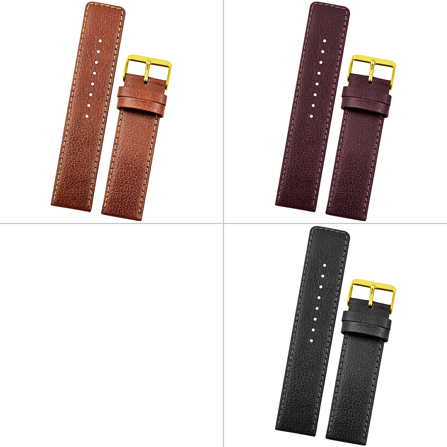 DBLACK [ATOR] PEBBLE DESIGN, THIN LEATHER STRAP