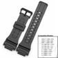 DBLACK [CDS17] RESIN WATCH STRAP // FOR "CASIO" W-735H, W-736H, AQ-S810W, AEQ-110W & AEQ-110BW & OTHER MODELS