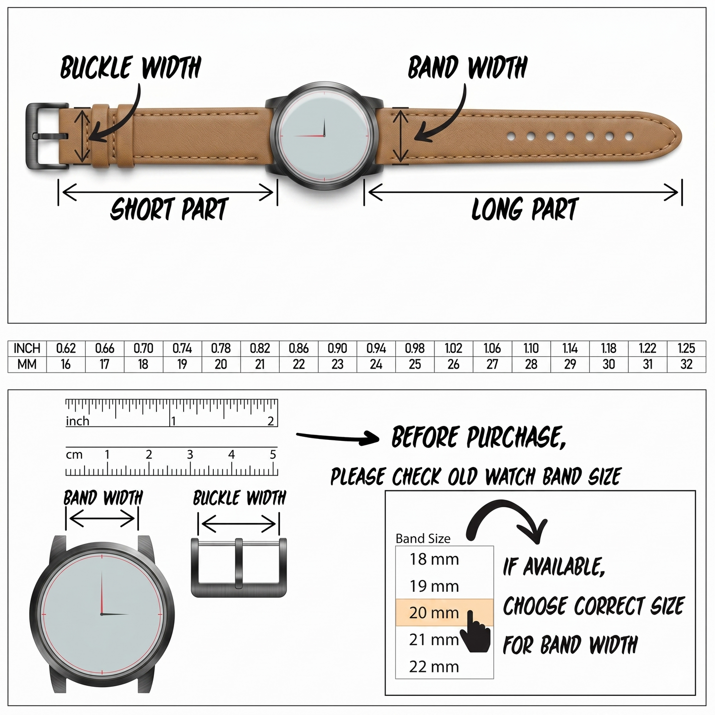 DBLACK [TST2] CROCO DESIGN, LEATHER WATCH STRAP // FOR TISSOT COUTURIER 1853 & OTHER MODELS