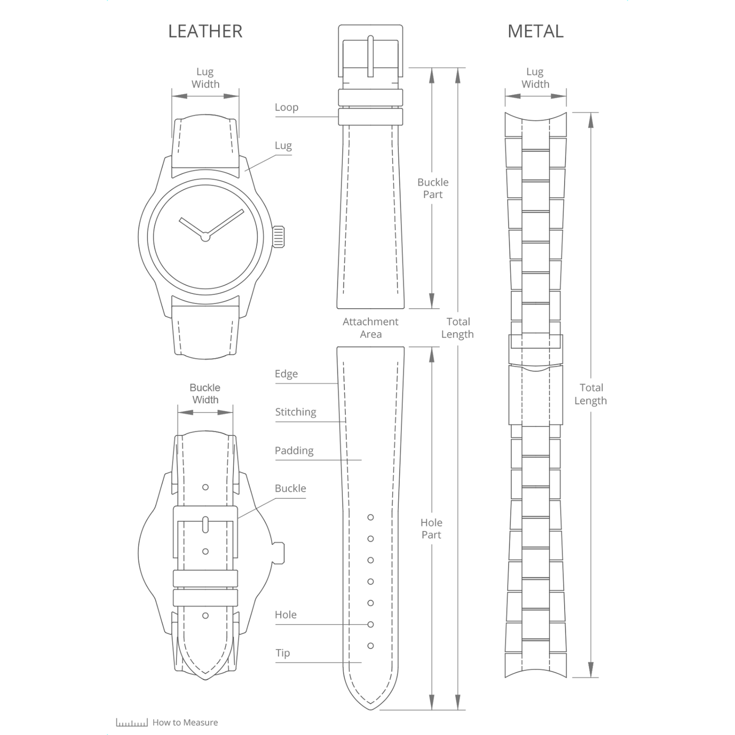 DBLACK [LAW] 22MM QUICK RELEASE, LEATHER STRAP