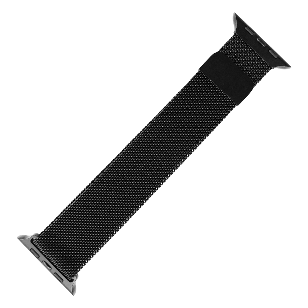 DBLACK [AWDS1] MODEL :: STAINLESS STEEL, MESH CHAIN DESIGN - PREMIUM CHAIN BAND // COMPATIBLE FOR"APPLE" SMART WATCHES