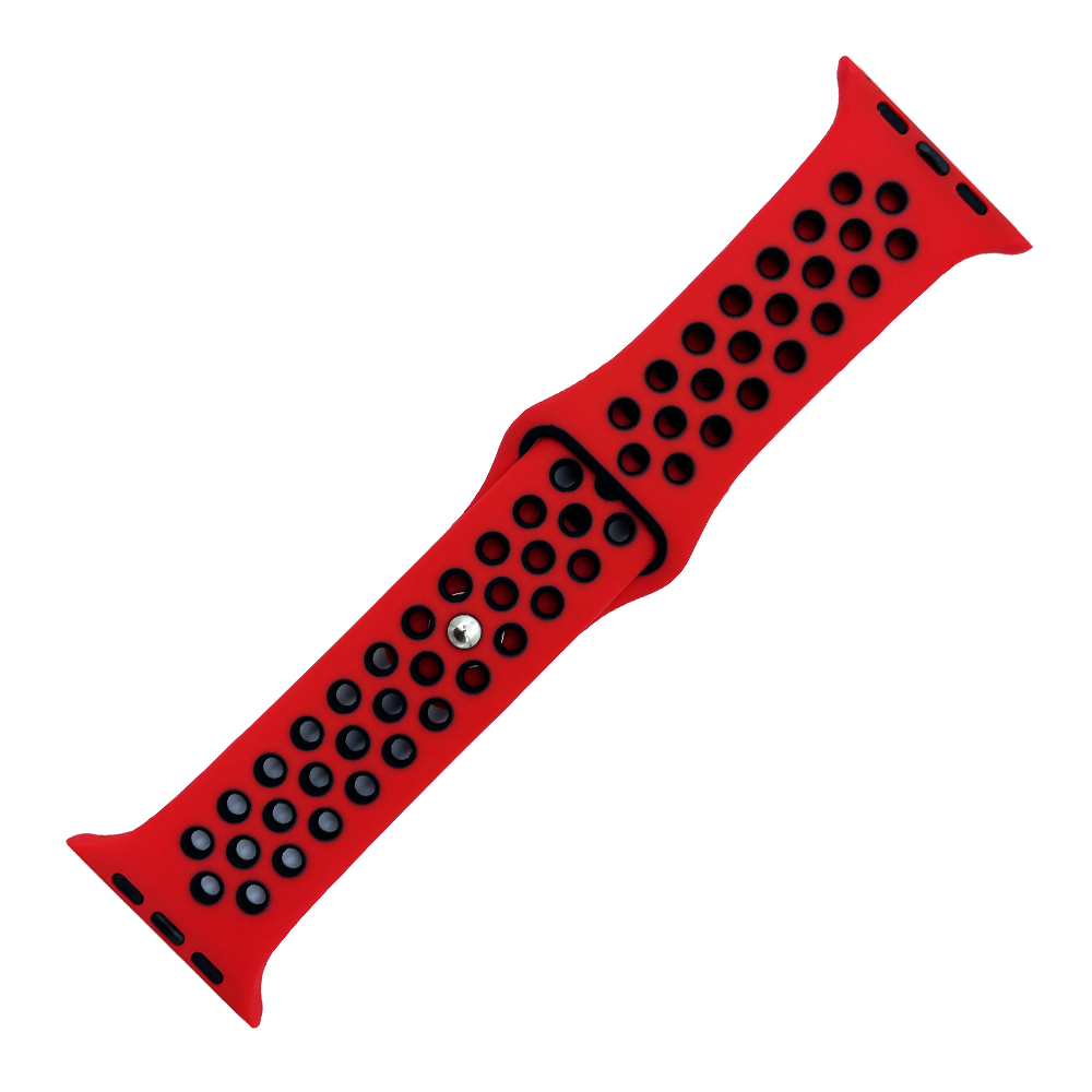 DBLACK [AWDS6] MODEL :: NIKE SPORT BAND, PUNCH HOLE DESIGN - PREMIUM SILICONE BAND // COMPATIBLE FOR"APPLE" SMART WATCHES