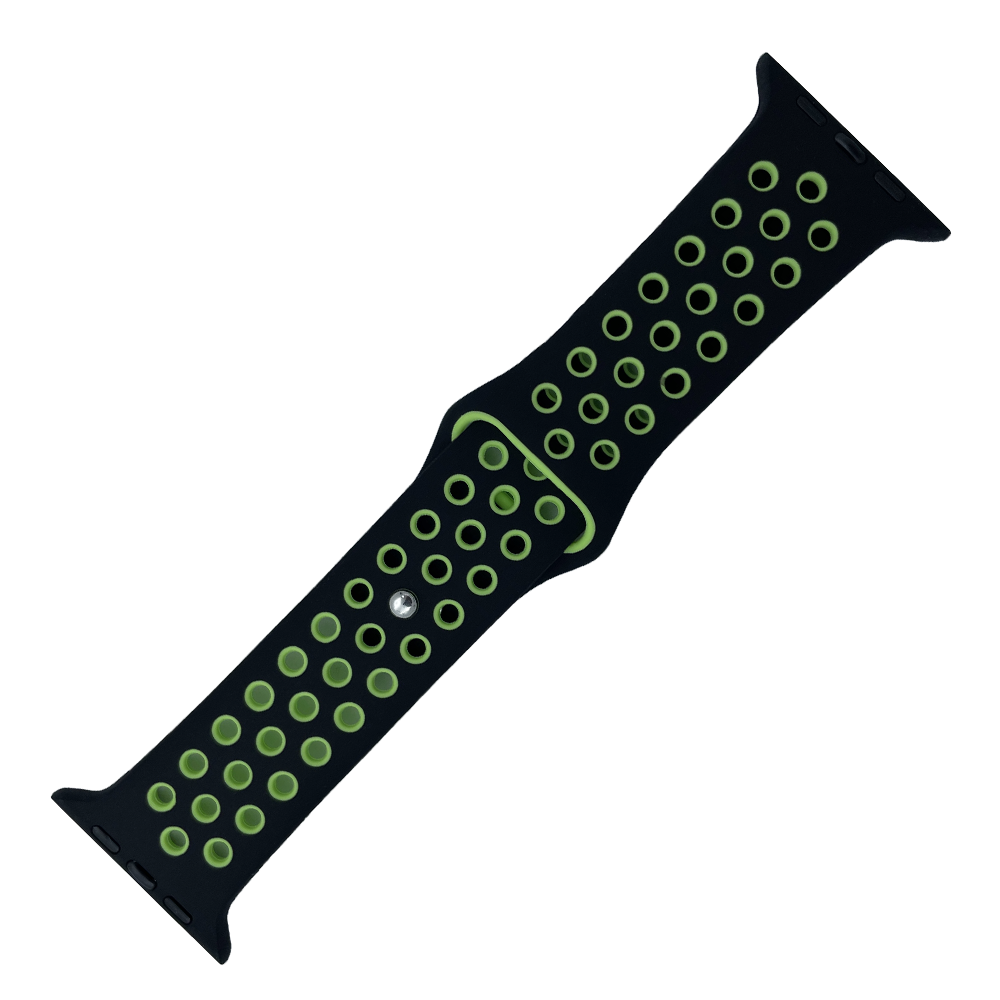 DBLACK [AWDS6] MODEL :: NIKE SPORT BAND, PUNCH HOLE DESIGN - PREMIUM SILICONE BAND // COMPATIBLE FOR"APPLE" SMART WATCHES